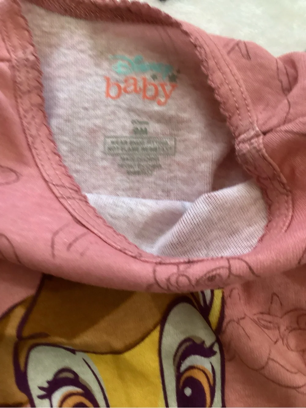 Disney Pink Bambi Two-Piece Pajama Set